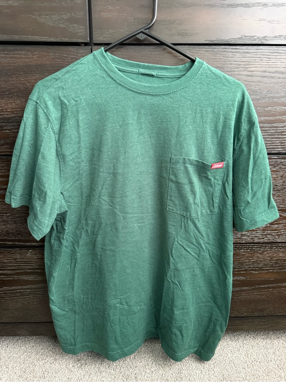 Coleman Heather Forest Green Pocket Tee